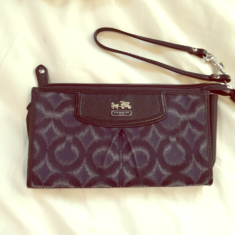 Coach wristlet blue
